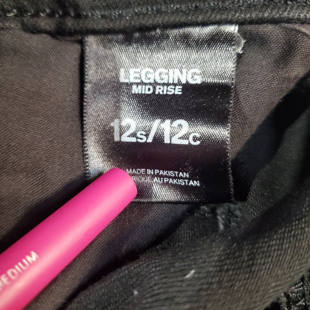 Express Mid-Rise Black Leggings - Picture 4 of 8